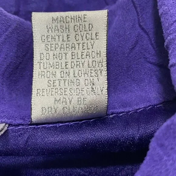 Chicos Womens Jacket | Size 1 | Royal Purple | Textured Fabric | Lightweight - Picture 4 of 10